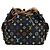 Noe LOUIS VUITTON Bolsa Petit Noé Monograma Multicolor Negro M42230 LV Auth 176094V - vista 13