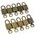 LOUIS VUITTON Set di 10 Lucchetti in Metallo Dorato LV Auth 167225 D'oro