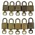 LOUIS VUITTON Set di 10 Lucchetti in Metallo Dorato LV Auth 167225 D'oro - vista 2