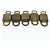 LOUIS VUITTON Set di 10 Lucchetti in Metallo Dorato LV Auth 167225 D'oro - vista 5