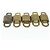 LOUIS VUITTON Set di 10 Lucchetti in Metallo Dorato LV Auth 167225 D'oro - vista 7