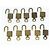 LOUIS VUITTON Set di 10 Lucchetti in Metallo Dorato LV Auth 167225 D'oro - vista 8