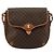 Edge Céline Borsa a Spalla in Tela Macadam CELINE in Pelle PVC Marrone Oro Auth BA12236 D'oro - vista 13
