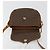 Edge Céline Borsa a Spalla in Tela Macadam CELINE in Pelle PVC Marrone Oro Auth BA12236 D'oro - vista 18