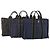 Hermès HERMES Borsa Fourre Tout PM in tela 3 pezzi Blu Marino Nero Auth 175803 Blu navy