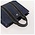 Hermès HERMES Borsa Fourre Tout PM in tela 3 pezzi Blu Marino Nero Auth 175803 Blu navy - vista 12