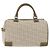 Céline Borsa Boston Mini in tela Macadam Celine Khaki Argento Auth ep14462 Cachi - vista 2