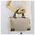 Céline Borsa Boston Mini in tela Macadam Celine Khaki Argento Auth ep14462 Cachi - vista 22