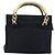 PRADA Borsa a mano con catena in nylon blu navy oro Auth bs34692 D'oro - vista 2