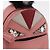 FENDI Mostro Occhi Portachiavi in Pelle Rosa Argento Auth 176072A - vista 18