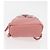 FENDI Mostro Occhi Portachiavi in Pelle Rosa Argento Auth 176072A - vista 5