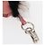 FENDI Mostro Occhi Portachiavi in Pelle Rosa Argento Auth 176072A - vista 7