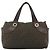 Bulgari BVLGARI Logo Mania Handtasche aus braunem Canvas mit Silber authentisch bs34748 - Ansicht 13