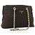 Borsa Tote in Nylon Marrone e Oro PRADA con Catena Auth bs34691 D'oro