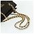 Borsa Tote in Nylon Marrone e Oro PRADA con Catena Auth bs34691 D'oro - vista 7