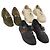 GUCCI Schuhe aus Wildleder 3 Set Schwarz Khaki Weiß Auth 174777