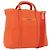 PRADA Bolso de mano de nailon 2 vías naranja plata Auth ti3826