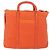 PRADA Bolso de mano de nailon 2 vías naranja plata Auth ti3826 - vista 2