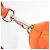 PRADA Bolso de mano de nailon 2 vías naranja plata Auth ti3826 - vista 9