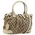 Gucci Borsa a mano GG Canvas 2way Beige Oro 247902 Auth 176270 D'oro