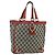 Borsa Abbey in tela GG Gucci beige e oro 130739 Auth 177438 D'oro