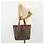 Borsa Abbey in tela GG Gucci beige e oro 130739 Auth 177438 D'oro - vista 22