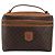 Céline Borsa a mano Vanity in tela Macadam CELINE in pelle PVC marrone e oro Auth ep14305 D'oro - vista 13