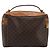 Céline Borsa a mano Vanity in tela Macadam CELINE in pelle PVC marrone e oro Auth ep14305 D'oro - vista 2