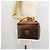 Céline Borsa a mano Vanity in tela Macadam CELINE in pelle PVC marrone e oro Auth ep14305 D'oro - vista 21