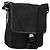 Bolsa de Ombro PRADA em Nylon Preto Prata Autêntica bs34675