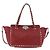 VALENTINO Borsa Rock Studs in pelle 2 in 1 Rossa Oro Auth BA12287 Rosso D'oro - vista 13