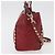 VALENTINO Borsa Rock Studs in pelle 2 in 1 Rossa Oro Auth BA12287 Rosso D'oro - vista 4
