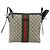 Gucci Borsa GG Supreme Web Sherry Line PVC Beige Argento 387111 Auth ka4079 - vista 13