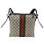Gucci Borsa GG Supreme Web Sherry Line PVC Beige Argento 387111 Auth ka4079 - vista 2