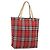 Bolsa de mão em nylon com estampa Nova Check Burberry vermelha e prata autêntica bs34680 Vermelho