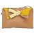 Borsa a spalla PRADA in pelle verniciata rosa oro Auth am11436 D'oro - vista 13