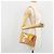 Borsa a spalla PRADA in pelle verniciata rosa oro Auth am11436 D'oro - vista 28