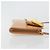 Borsa a spalla PRADA in pelle verniciata rosa oro Auth am11436 D'oro - vista 3