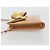 Borsa a spalla PRADA in pelle verniciata rosa oro Auth am11436 D'oro - vista 4
