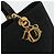 Christian Dior Borsa Lady Dior in nylon nero e oro Auth 168872 D'oro - vista 10