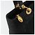 Christian Dior Borsa Lady Dior in nylon nero e oro Auth 168872 D'oro - vista 17