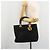 Christian Dior Borsa Lady Dior in nylon nero e oro Auth 168872 D'oro - vista 24