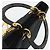 Christian Dior Borsa Lady Dior in nylon nero e oro Auth 168872 D'oro - vista 6