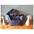 Borsa Tote Chic GM di Delvaux in pelle nera/borgogna Nero Bordò - vista 18