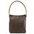 Borsa a spalla Looping GM in tela Monogram Louis Vuitton in marrone M51145 Beige