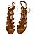 Sandali Christian Louboutin Amazoudur 85 in suede marrone - vista 2