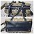 Borsa a Spalla in Pelle PVC MCM con Tasca Nera/Grigia Nero Grigio - vista 9