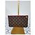 LOUIS VUITTON Monogram Neverfull MM GM Pochette Marrone - vista 3