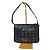 Borsa a spalla pochette in pelle MCM Visetos nera Nero