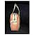 Prada Borsa a mano in nylon e pelle Rosa Beige - vista 4